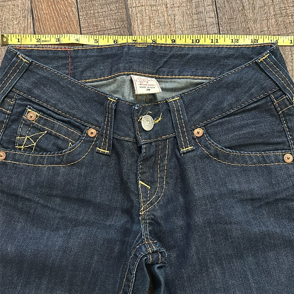 True Religion Dark Blue Flare Jeans - Picture 2 of 10